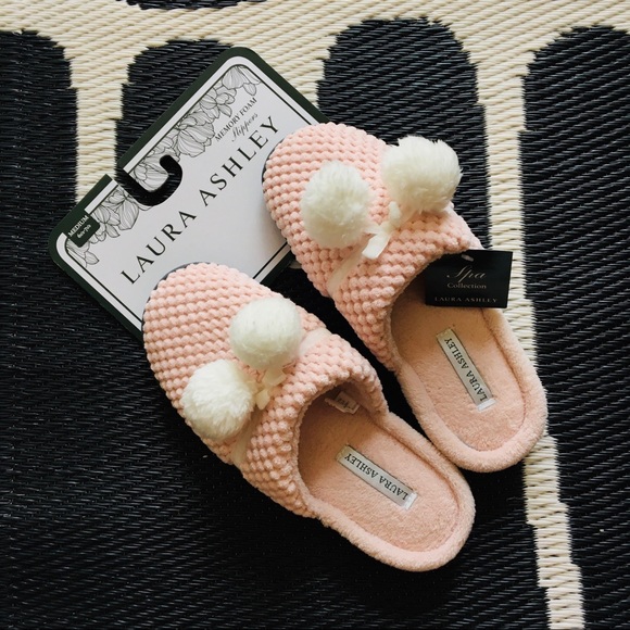 laura ashley slippers with memory foam